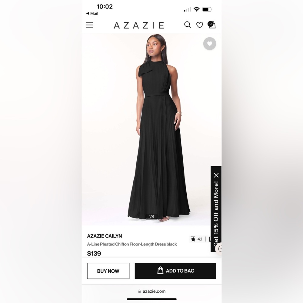Azazie bridesmaid dress size 12